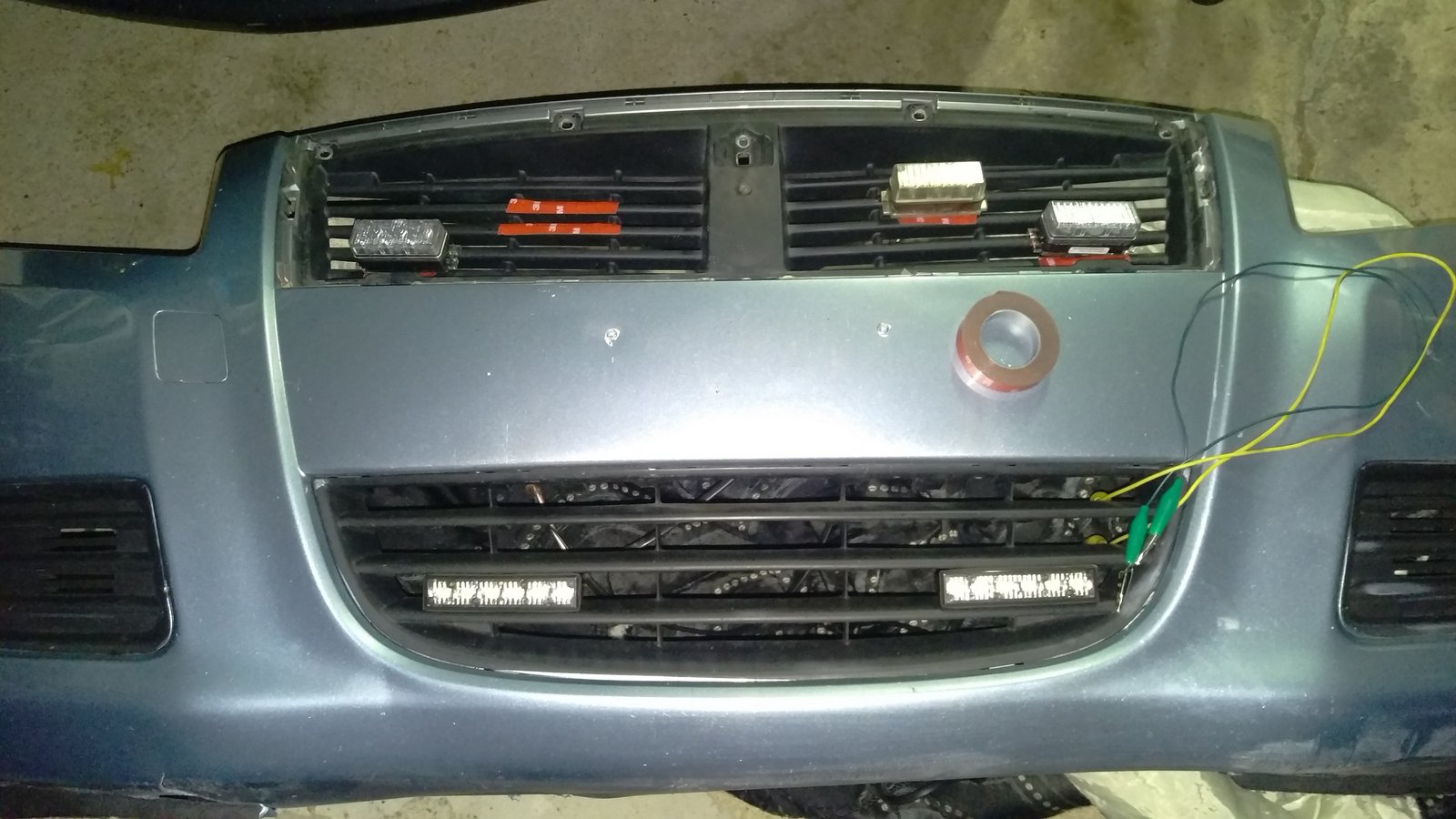 step 2-remove s grill and layout lights.jpg