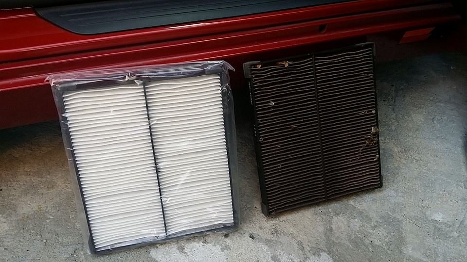 after 42k i finally decided to change out my cabin air filter and here it is! lol