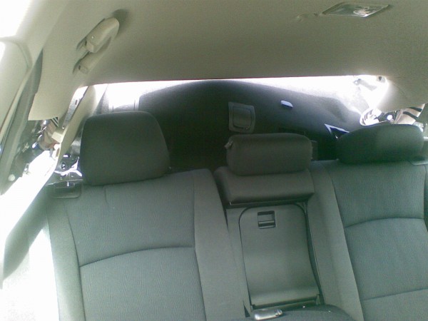 Parcel shelf.