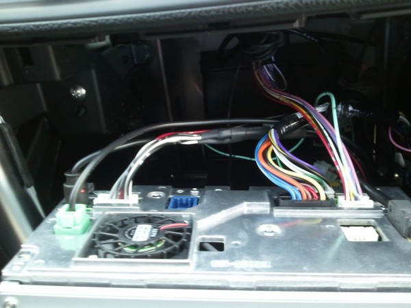 Factory wiring to the Eclipse Sat Nav